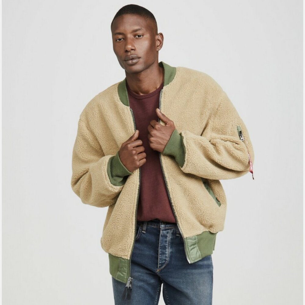 Alpha Industries L-2B Sherpa Loose Reversible Flight Jacket